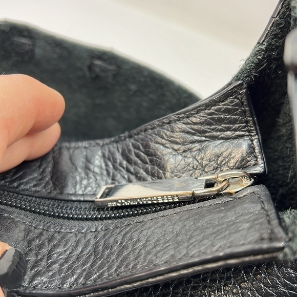 Rebecca Minkoff Unlined Whipstitch Feed Pebbled Leather Crossbody - Picture 7 of 9